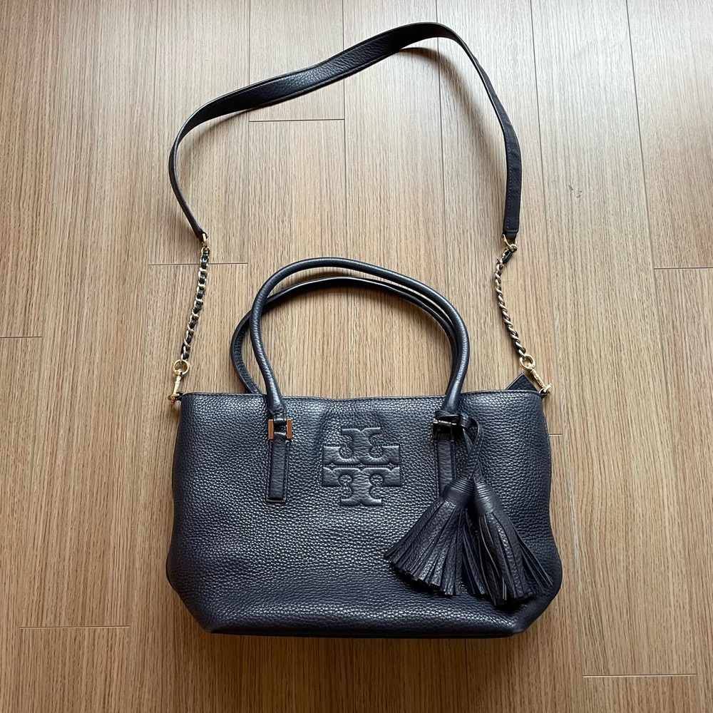 Tory Burch Thea Crossbody Bag (Dark Navy)